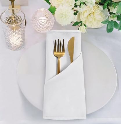 Serviette de table - Blanche