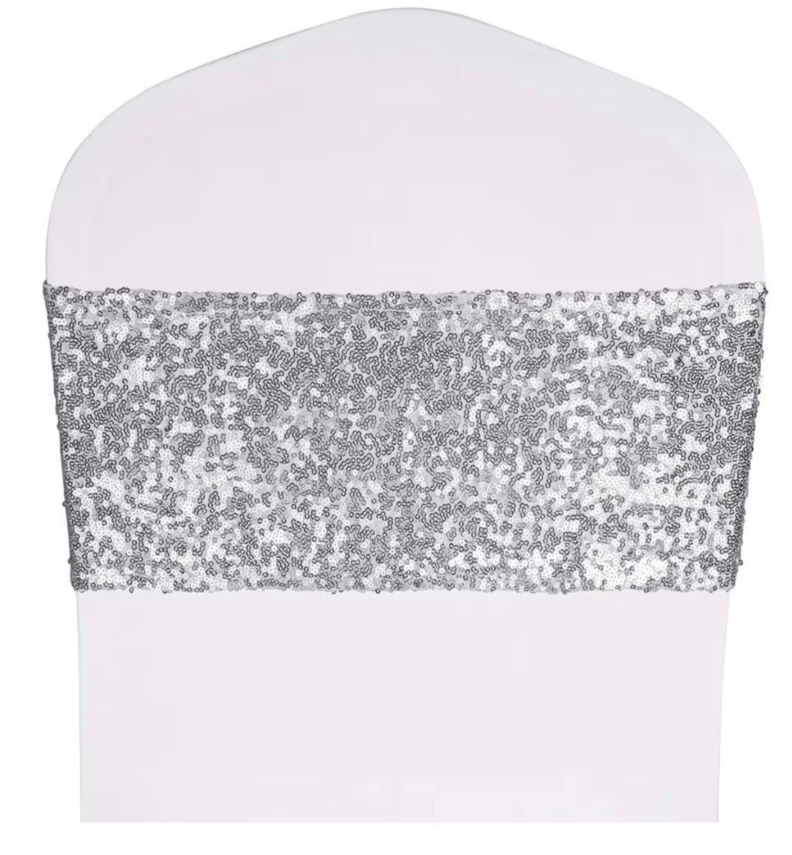 Bandeau de chaise - Argent Paillette