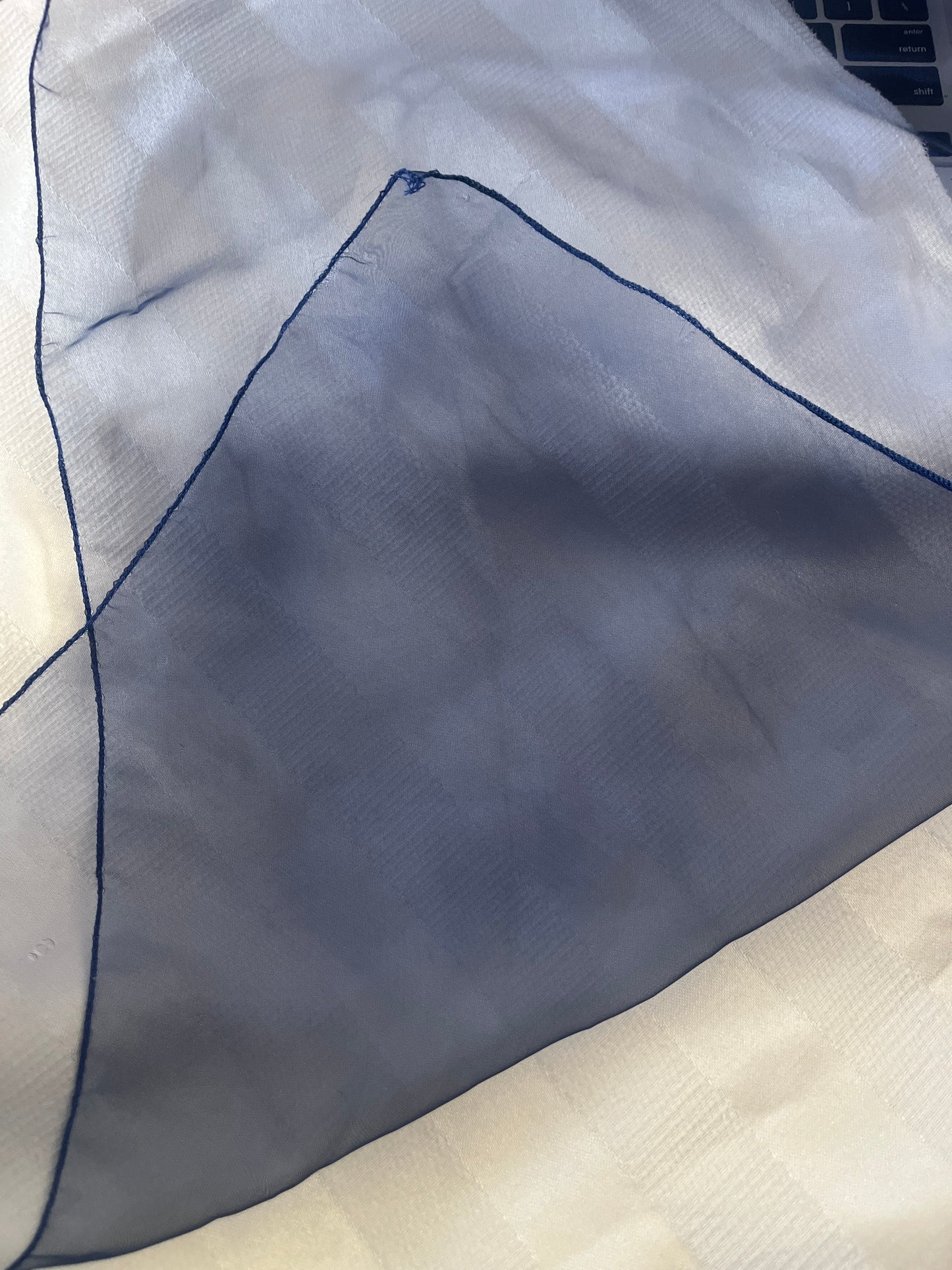 Chemin de table - Marine (Organza)
