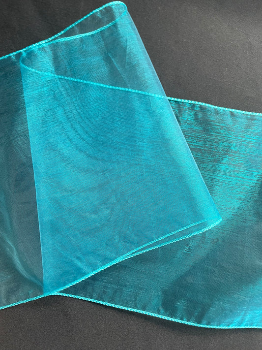 Boucle de chaise - Turquoise (Organza)