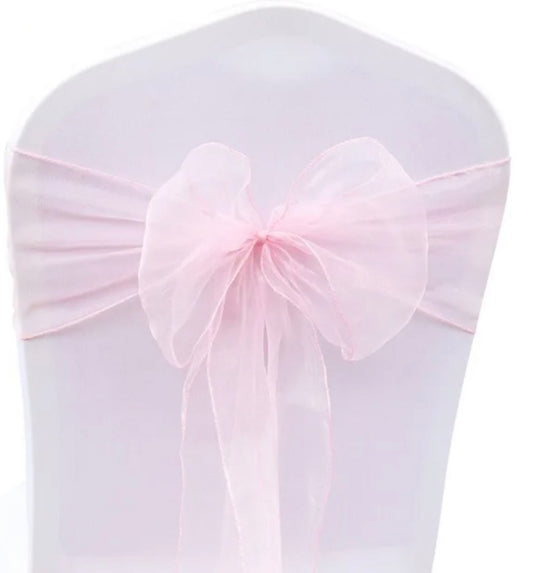 Boucle de chaise - Rose pâle (Organza)