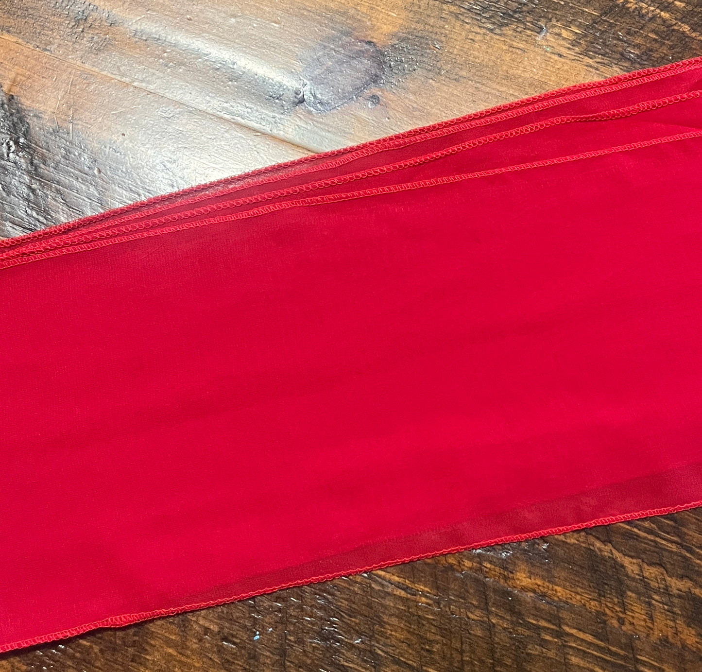 Boucle de chaise - Rouge St-Valentin (Chiffon)