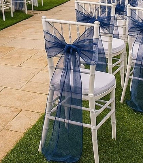 Boucle de chaise - Marine (Organza)