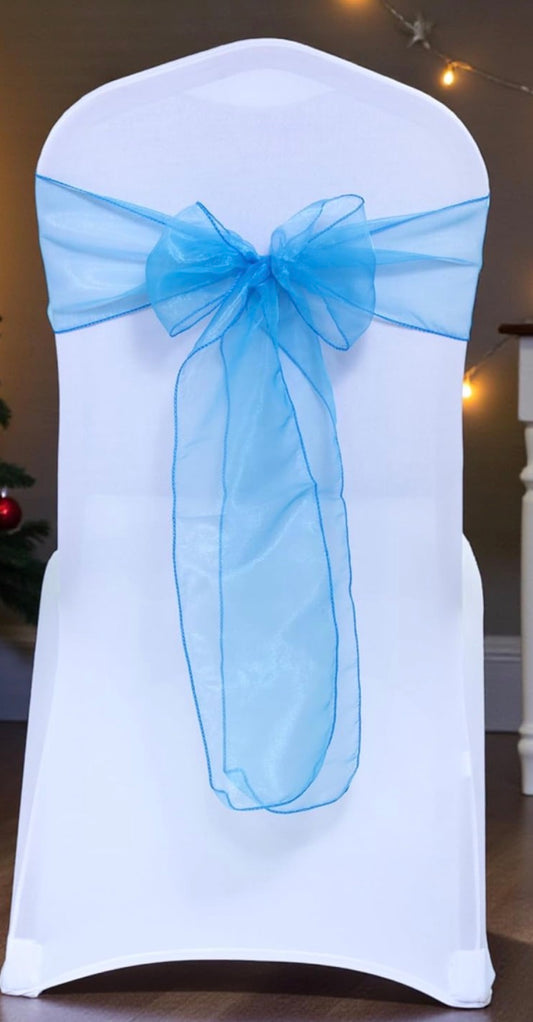 Boucle de chaise - Bleu pâle (Organza)