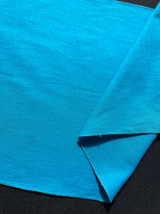 Chemin de table - Bleu cotton-lin